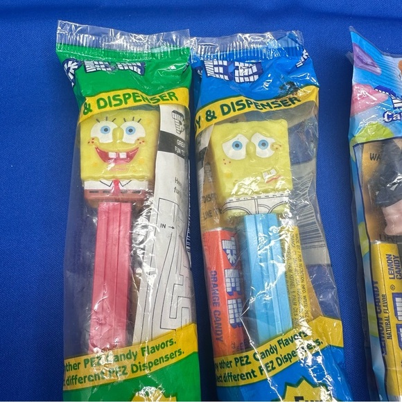 Lot of 5 Movie/TV Character Pez Dispensers - SpongeBob Spider Man Hulk Batman - Picture 2 of 6